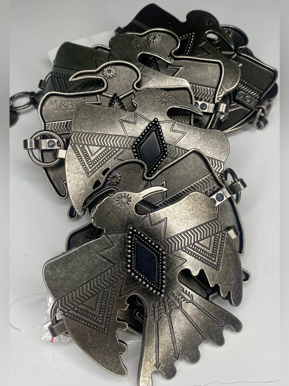 Thunderbird Statement Piece Metal Belt by Lucky and Blessed New With Tag Sz Sm